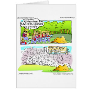 Umweltkonzerte Funny Cards T-Shirts & Geschenke