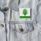 Umweltproblem-quadratisches Button (Beispiel)