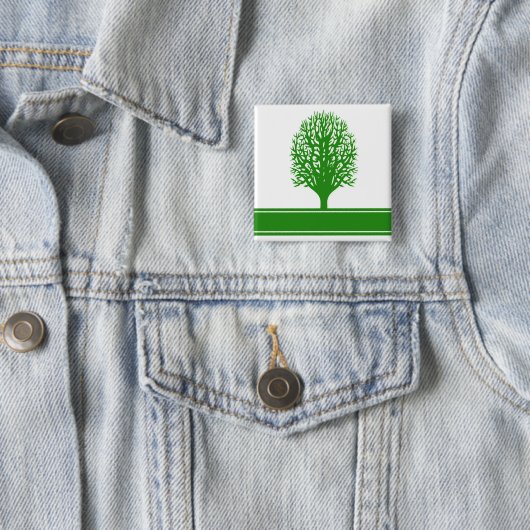 Umweltproblem-quadratisches Button (Beispiel)