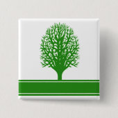 Umweltproblem-quadratisches Button (Vorderseite)