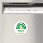 Umweltschonung bei grünem Regenbogen - Wiederverwe Magnet (In Situ (Geschirrspüler))