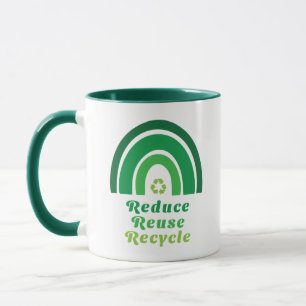 Umweltschonung bei grünem Regenbogen - Wiederverwe Tasse
