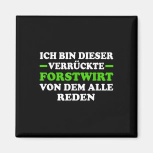 Umweltschutz Forstfläche Lumberjac Magnet