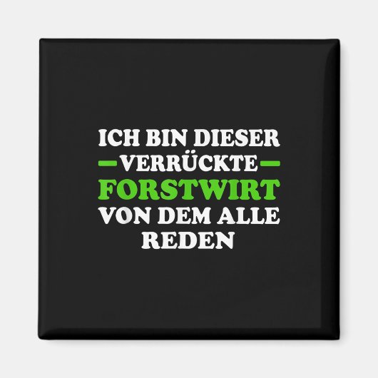 Umweltschutz Forstfläche Lumberjac Magnet (Vorne)
