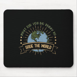 Umweltschutz für Frauen - Klimawandel Mousepad