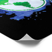 Umweltschutz Gerettet Erdplanet Recycli Poster (Ecke)