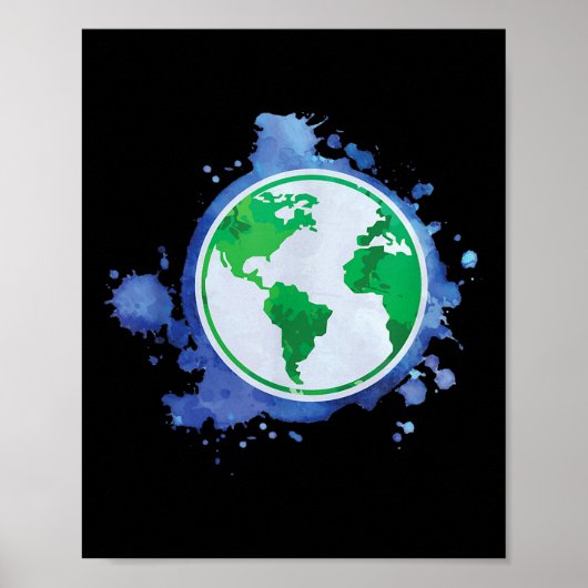 Umweltschutz Gerettet Erdplanet Recycli Poster (Vorne)