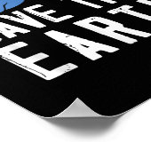 Umweltschutz gerettet poster (Ecke)