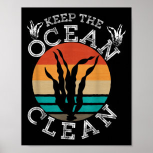 Umweltschutz im Meer Poster