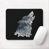 Umweltschutz in den Bergen - Wolf Silh Mousepad (Mit Mouse)