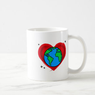 Umweltschutz in der schönen Mutter Erde Kaffeetasse
