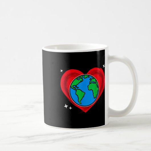 Umweltschutz in der schönen Mutter Erde Kaffeetasse (Rechts)