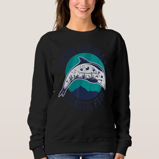 Umweltschutz ist Klimaschutz Sweatshirt (Vorderseite)