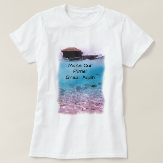 Umweltschutz-Klimawandel-Bewusstsein T-Shirt (Design vorne)