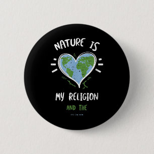 Umweltschutz_ Natur ist meine Religion ... Button