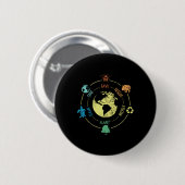 Umweltschutz, Naturschutz, Eis Button (Vorne & Hinten)