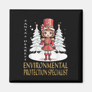 Umweltschutz-Spezialist für Weihnachtsfest Magnet