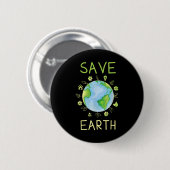 Umweltschutz und Klimaschutz Button (Vorne & Hinten)