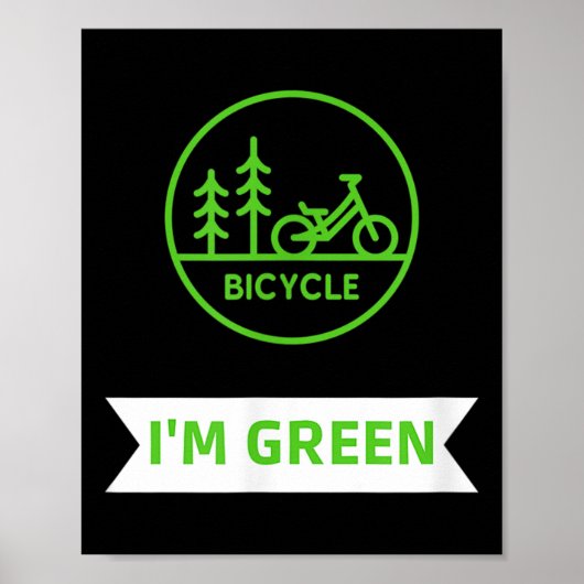 Umweltschutz von Greta Bicycel Poster (Vorne)
