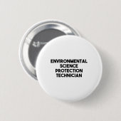 Umweltschutz-Wissenschaftler _1 Button (Vorne & Hinten)
