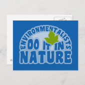 Umweltschützer nach Karte, anpassen Postkarte (Vorne/Hinten)