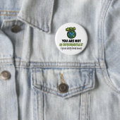 Umweltschützer = Vegan, Vegetarier Button (Beispiel)