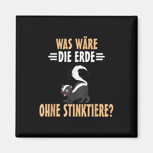 Umweltschutzkunks Magnet (Vorne)