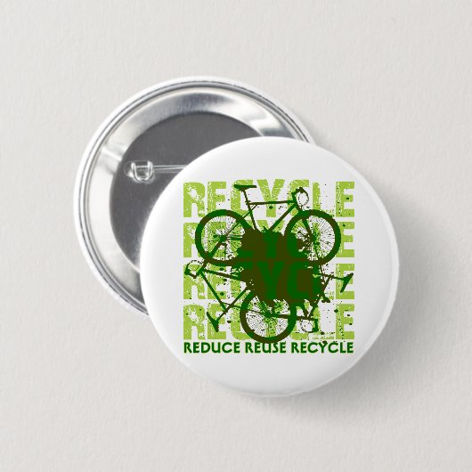 Umweltsmäßig recyceln Sie Button (Vorne & Hinten)