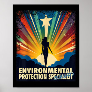 Umweltspezialist Funny Female H Poster