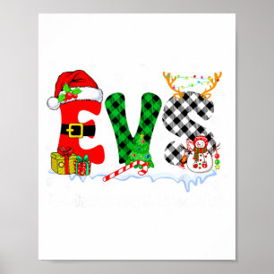 Umweltspezialist Weihnachtslichter Rot Kariert Poster