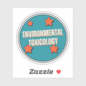 Umwelttoxikologie Aufkleber (Blatt)