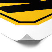 Umweltwarnplakat für Raumfahrtingenieure Poster (Ecke)