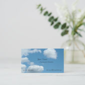 Umweltwissenschaft, blauer Himmel und Meer Visitenkarte (Stehend Vorderseite)