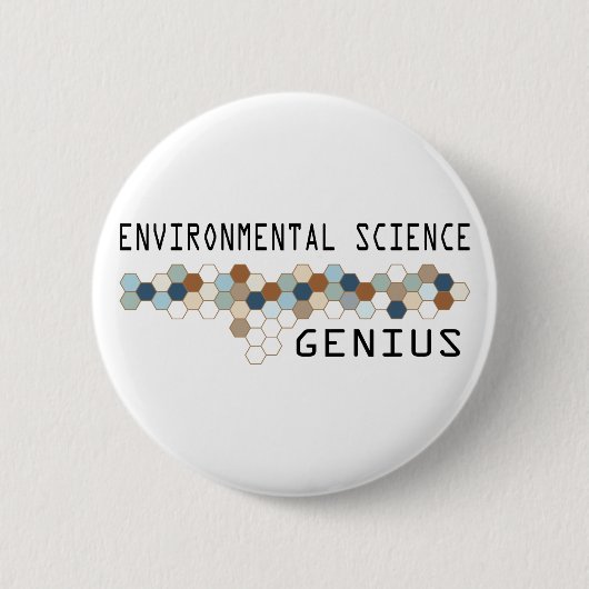 Umweltwissenschaft-Genie Button (Vorderseite)