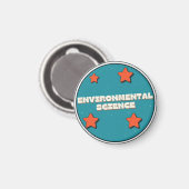 Umweltwissenschaft Magnet (Vorderseite/Rückseite)