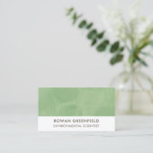 Umweltwissenschaftler Ingenieur Ökotechnologie Öko Visitenkarte (Stehend Vorderseite)