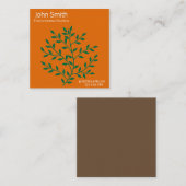 Umweltwissenschaftler oder Ökologe Quadratische Visitenkarte (Vorne/Hinten)