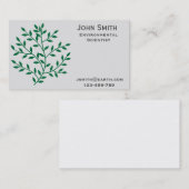 Umweltwissenschaftler oder Ökologe Visitenkarte (Vorne/Hinten)