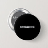 Umweltwissenschaftler typeset ökosystem Climate Button (Vorne & Hinten)