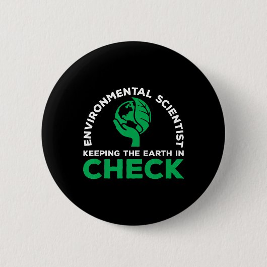 Umweltwissenschaftlicher Zitat Ökosystem Klima Ch Button (Vorderseite)