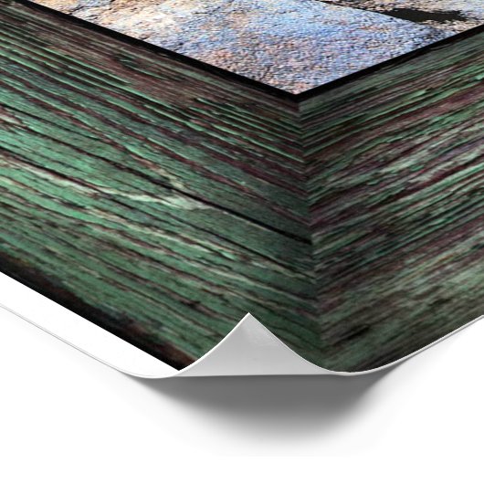 Umweltziffer über die Erde Poster (Ecke)