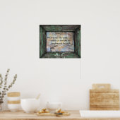 Umweltziffer über die Erde Poster (Küche)