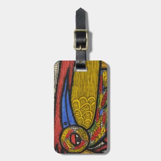 Umwerbende Vögel Gepäckanhänger (Vorderseite vertikal)