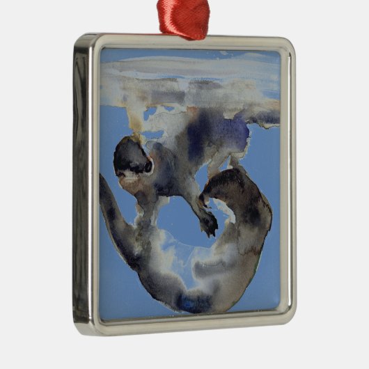 Umwerbung Silbernes Ornament (Rechts)