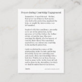 Umwerbungs-/Verlobungs-Gebet zu heiliger Karte (Rückseite)