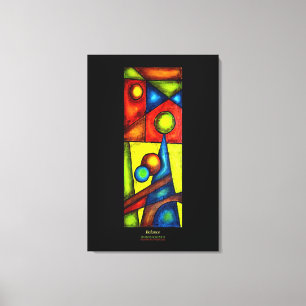 Umwickelte Leinwand, Balance, Acrylmalerei Leinwanddruck