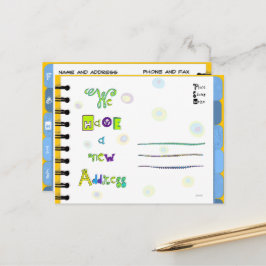 Umzug der Ankündigungsadresse Buch F-J Postkarte