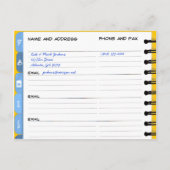 Umzug der Ankündigungsadresse Buch F-J Postkarte (Rückseite)