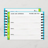 Umzug der Ankündigungsadresse Buch "U-Y" Postkarte (Vorne/Hinten)