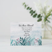 Umzug eines Wohnhauses ins Ausland, Anschrift, Ankündigungspostkarte (Stehend Vorderseite)